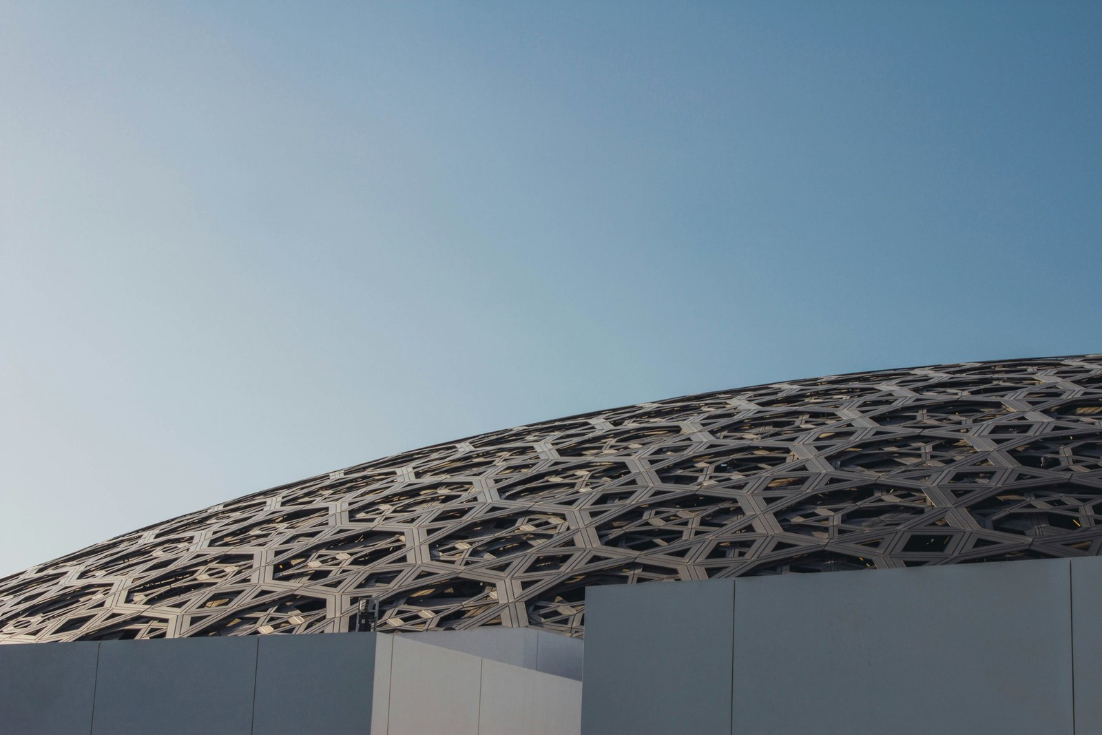 Aerial architectural exterior view